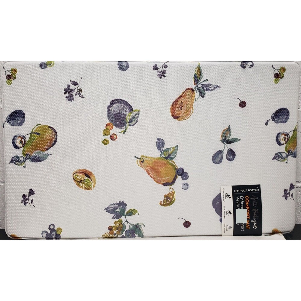 ANTI-FATIGUE PVC NON SLIP FLOOR MAT(17"x29")FRUITS,PEARS,APPLES,GRAPES & BERRIES